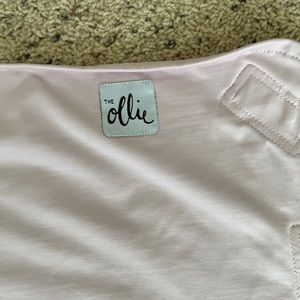 The Ollie Swaddle in Lavender color + white laundry bag